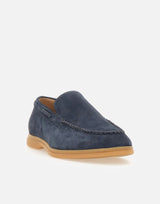 ELEVENTY Mocassini in pelle scamosciata BLUE Uomo 