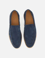 ELEVENTY Mocassini in pelle scamosciata BLUE Uomo 
