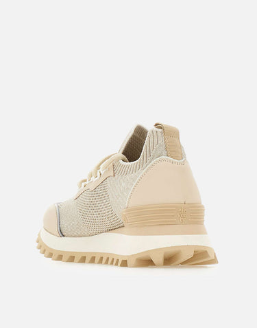 ELEVENTY Sneakers in maglia e pelle BEIGE Uomo 