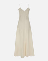 Abito lungo in misto lino con lurex M80ABIK02 TES0M06800 ELEVENTY 