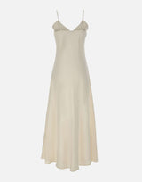 Abito lungo in misto lino con lurex M80ABIK02 TES0M06800 ELEVENTY 