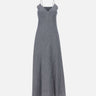 ELEVENTY Abito lungo in misto lino con lurex BLUE Donna 