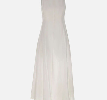 ELEVENTY Abito lungo in lino WHITE Donna 