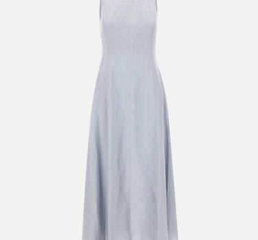 ELEVENTY Abito lungo in lino Light Blue Donna 