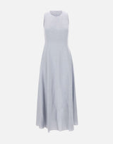 ELEVENTY Abito lungo in lino Light Blue Donna 