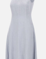 ELEVENTY Abito lungo in lino Light Blue Donna 