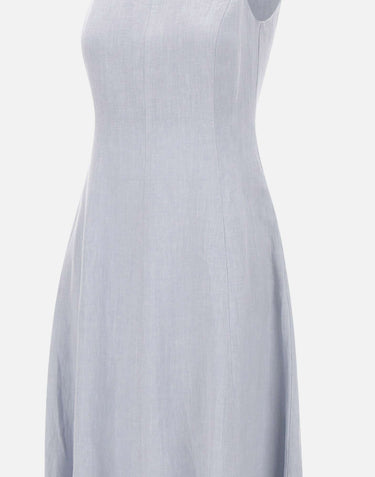 ELEVENTY Abito lungo in lino Light Blue Donna 
