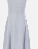 ELEVENTY Abito lungo in lino Light Blue Donna 