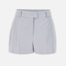 ELEVENTY Shorts sartoriali in misto cotone e lyocell Light Blue Donna 