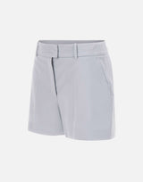 ELEVENTY Shorts sartoriali in misto cotone e lyocell Light Blue Donna 