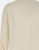 ELEVENTY Camicia in seta WHITE Donna 