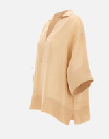 ELEVENTY Camicia oversize in lino BEIGE Donna 