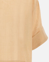 ELEVENTY Camicia oversize in lino BEIGE Donna 