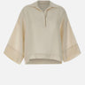 ELEVENTY Camicia in misto lino WHITE Donna 