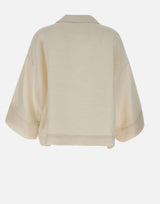 ELEVENTY Camicia in misto lino WHITE Donna 