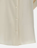 ELEVENTY Camicia in seta a maniche corte WHITE Donna 