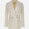 ELEVENTY Blazer doppiopetto in cotone WHITE Donna 