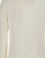 ELEVENTY Blazer doppiopetto in cotone WHITE Donna 
