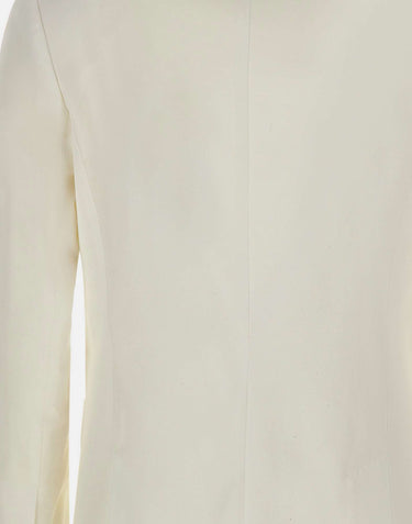 ELEVENTY Blazer doppiopetto in cotone WHITE Donna 