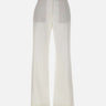 ELEVENTY Pantaloni in misto cotone e lyocell WHITE Donna 