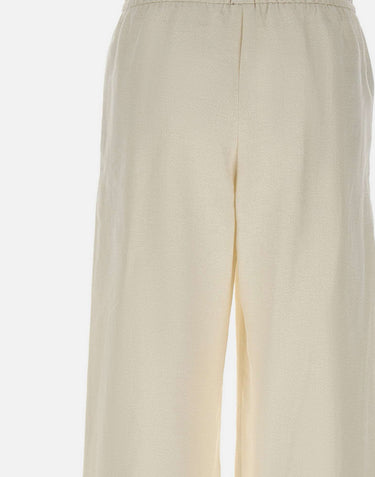 Pantaloni in misto lino con lurex M80PANG12 TES0M06800 ELEVENTY 