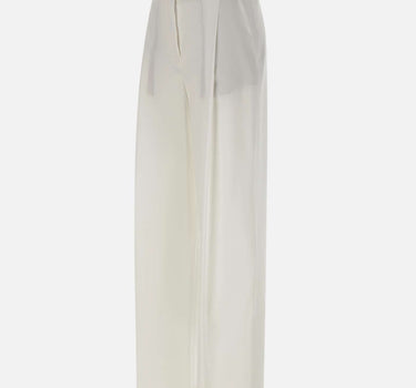 ELEVENTY Pantaloni palazzo in cotone WHITE Donna 