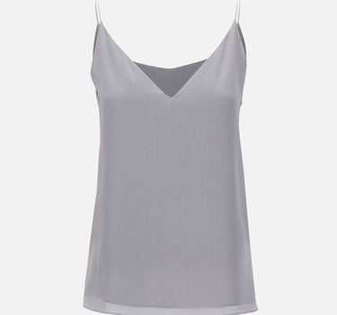 ELEVENTY Top in seta GREY Donna 