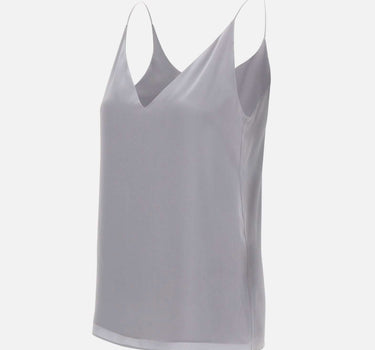 ELEVENTY Top in seta GREY Donna 