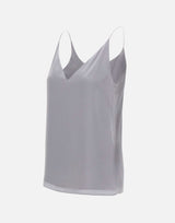 ELEVENTY Top in seta GREY Donna 