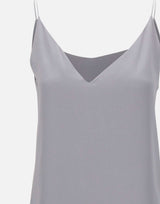 ELEVENTY Top in seta GREY Donna 