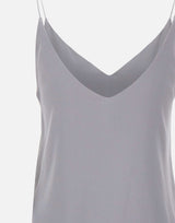 ELEVENTY Top in seta GREY Donna 