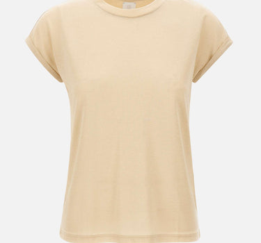 ELEVENTY T-shirt con finitura metallizzata BEIGE Donna 