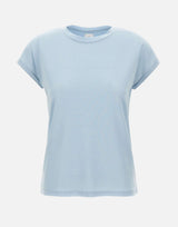 ELEVENTY T-shirt con finitura metallizzata Light Blue Donna 