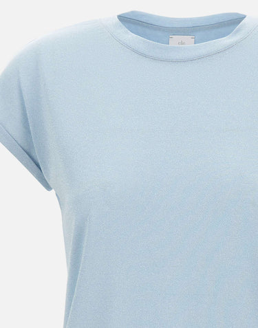 ELEVENTY T-shirt con finitura metallizzata Light Blue Donna 