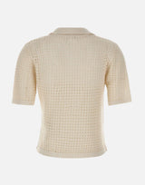 ELEVENTY Maglia in seta a maniche corte WHITE Donna 