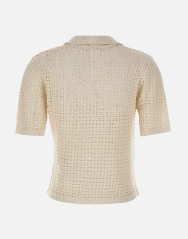 ELEVENTY Maglia in seta a maniche corte WHITE Donna 