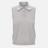 ELEVENTY Gilet in maglia di cotone Light Blue Donna 