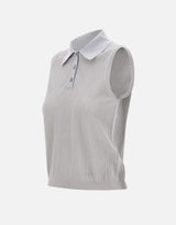 ELEVENTY Gilet in maglia di cotone Light Blue Donna 