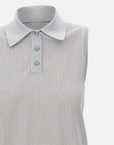 ELEVENTY Gilet in maglia di cotone Light Blue Donna 