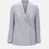 Blazer doppiopetto in misto lana e seta M85GIAJ03 TES0M046130 ELEVENTY 