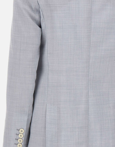Blazer doppiopetto in misto lana e seta M85GIAJ03 TES0M046130 ELEVENTY 