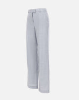 ELEVENTY Pantaloni in misto lana e seta Light Blue Donna 