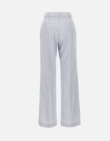 ELEVENTY Pantaloni in misto lana e seta Light Blue Donna 