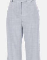 ELEVENTY Pantaloni in misto lana e seta Light Blue Donna 
