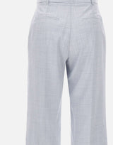 ELEVENTY Pantaloni in misto lana e seta Light Blue Donna 