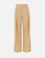 ELEVENTY Pantaloni palazzo in misto lino e lana BEIGE Donna 