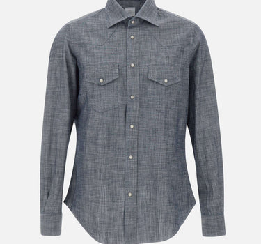 ELEVENTY Camicia "Iconic" BLUE Uomo 