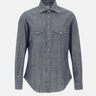 ELEVENTY Camicia "Iconic" BLUE Uomo 