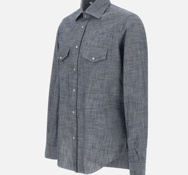 ELEVENTY Camicia "Iconic" BLUE Uomo 