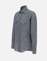 ELEVENTY Camicia "Iconic" BLUE Uomo 